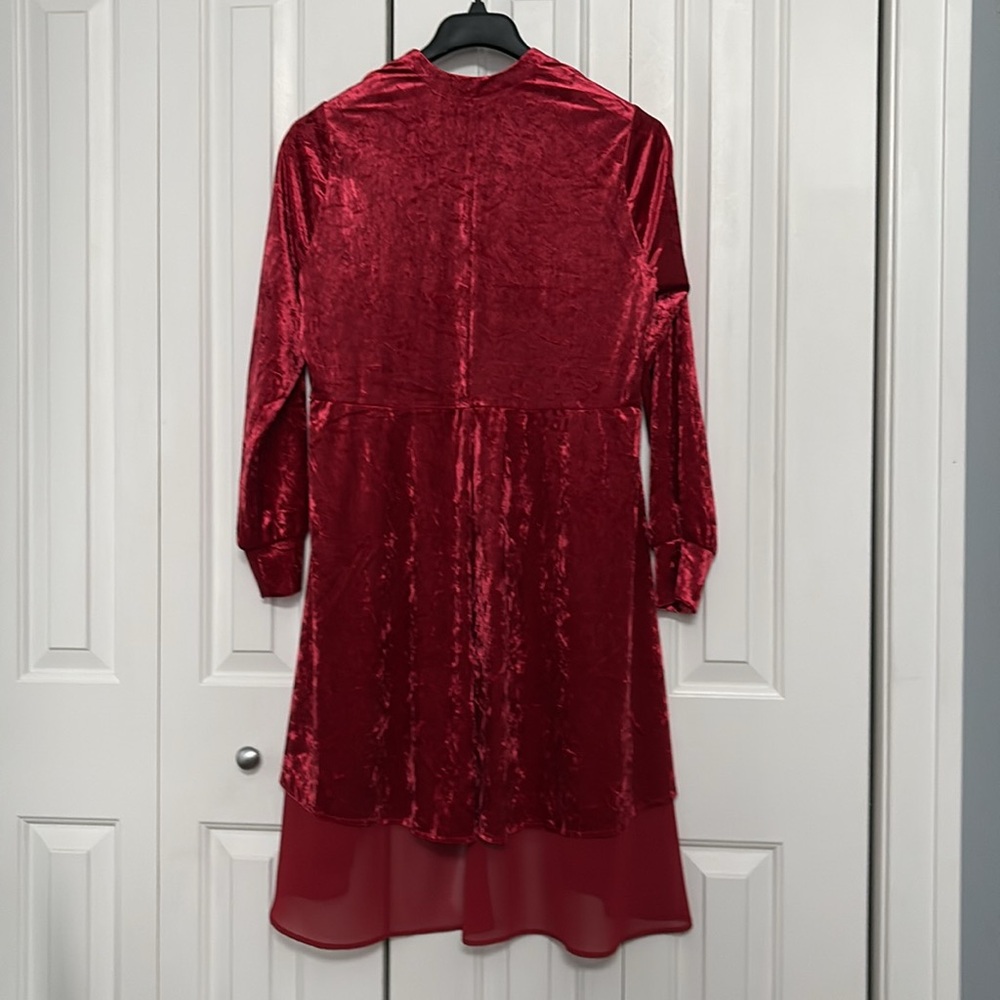 NWOT - Torrid chiffon velvet duster. Size M/L (10). Torrid size 00. - Picture 6 of 12